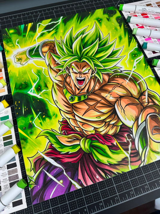 Broly fusion estilo Z y Super Print